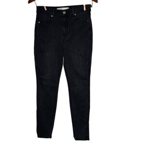 AYR The Riser High Rise Skinny Jeans Black Sz 30x26